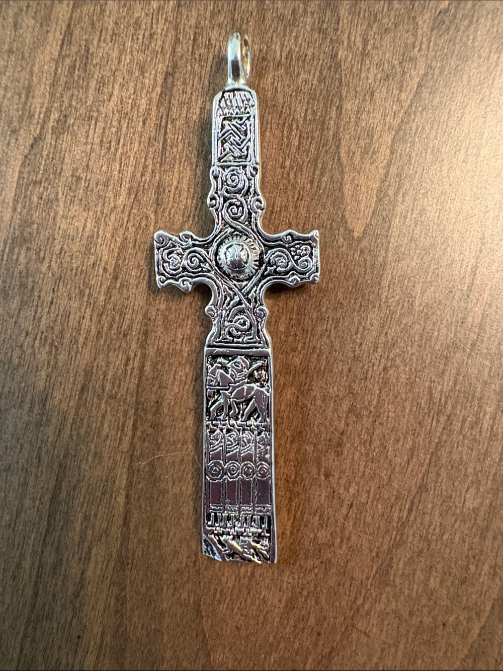 NWOT Intricate Ornate Sterling Silver Cross Pendant